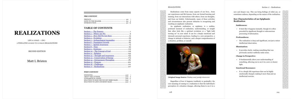 REALIZATIONS Sample Pages